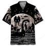 Bigfoot Alien Nessie Night Hawaiian Shirt