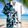 Bigfoot Curling Tropical Hawaiian Shirt