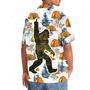 Bigfoot Let's Go Camping Hawaiian Shirt