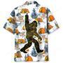 Bigfoot Let's Go Camping Hawaiian Shirt