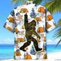 Bigfoot Let's Go Camping Hawaiian Shirt