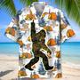 Bigfoot Let's Go Camping Hawaiian Shirt