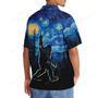 Bigfoot Mystery Starry Night Hawaiian Shirt