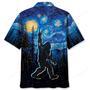 Bigfoot Mystery Starry Night Hawaiian Shirt