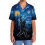 Bigfoot Mystery Starry Night Hawaiian Shirt