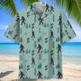 bigfoot pine hawaiian shirt