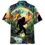 Bigfoot Pride Flag Hawaiian Shirt