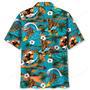 Bigfoot Surfing Hawaiian Shirt