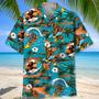 Bigfoot Surfing Hawaiian Shirt