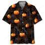 Black Cat Pumpkin Halloween Hawaiian Shirt