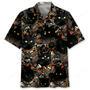 Black Cat Skeleton Hawaiian Shirt