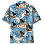 Black Cat Surfing Hawaiian Shirt