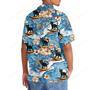 Black Cat Surfing Hawaiian Shirt