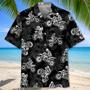 Black Dirt Bike Racing Hawaiian Shirt Men