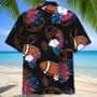 Black Football Nature Hawaiian Shirt