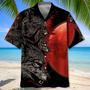 Blood Moon Wolf Hawaiian Shirt