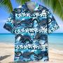 Blue Chinese Dragon Hawaiian Shirt