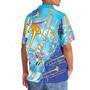 Blue Golden Trombone Hawaiian Shirt