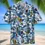 Blue Style Cocktail Bartender Hawaiian Shirt