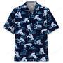 Blue Wrestling Hawaiian Shirt