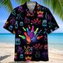 Bowling Neon Hawaiian Shirt