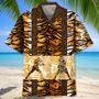 boxing leopard skin hawaiian shirt