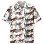 Cactus Horse Harness Racing Hawaiian Shirt