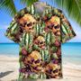 Cactus Skull Vintage Hawaiian Shirt