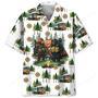 Camping Bigfoot Husband and Wife Hawaiian Shirt