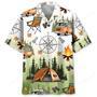 Camping Tent Compass Hawaiian Shirt