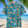 Capybara Orange Hawaiian Shirt