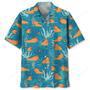 Capybara Orange Hawaiian Shirt