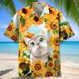 Cat Sunflower Hawaiian Shirt