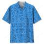 Chihuahua Blue Tropical Hawaiian Shirt