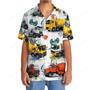 Colorful Concrete Mixer Truck Hawaiian Shirt