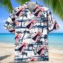 Cornhole American Beach Hawaiian Shirt