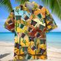 Country Cactus Accordion Hawaiian Shirt