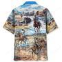 Cowboy Life Vintage Art Pocket Hawaiian Shirt