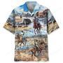 Cowboy Life Vintage Art Pocket Hawaiian Shirt