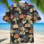 Curling Tropical Hawaiian Shirt