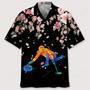 Curling Watercolors Flower Hawaiian Shirt