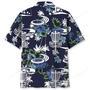 Cycling Blue Nature Hawaiian Shirt