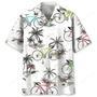 cycling coconut hawaiian shirt