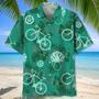 Cycling Kelly Green Hawaiian Shirt