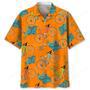 Cycling Tropical Orange hawaiian shirt