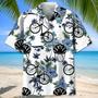 Cycling White Nature Hawaiian Shirt