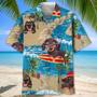 Dachshund Funny Beach Hawaiian Shirt