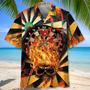 Darts Skull Hawaiian Shirt