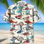 Desert Colorful Helicopter Hawaiian Shirt