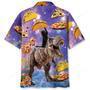 Dinosaur Pizza Cat Hawaiian Shirt